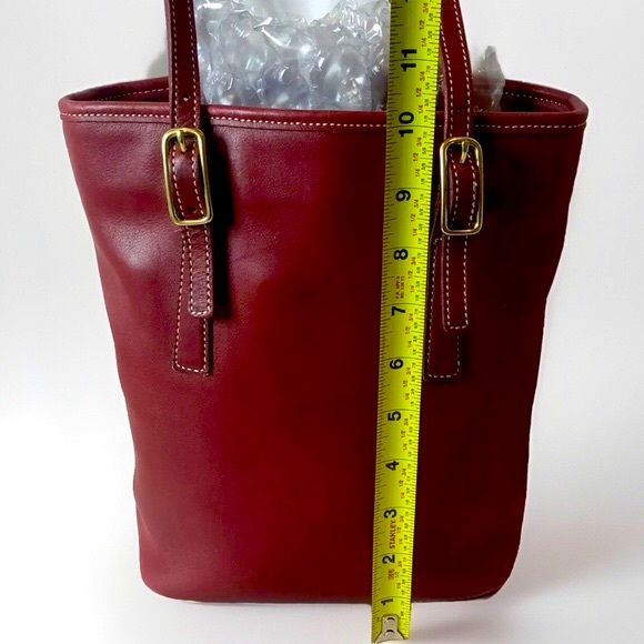 COACH Vintage Red Leather Tote Legacy Day Bag 9803 - Picture 12 of 16